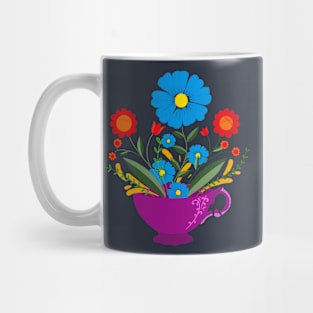 Teacup filled with gorgeous flowers Mug